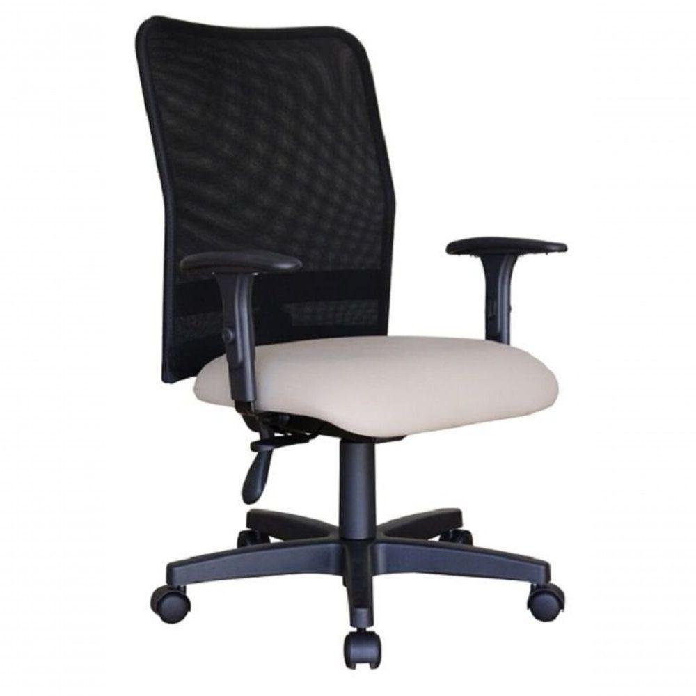 Cadeira Para Escritório Encosto Em Tela Mesh Peruggia Cinza - 1