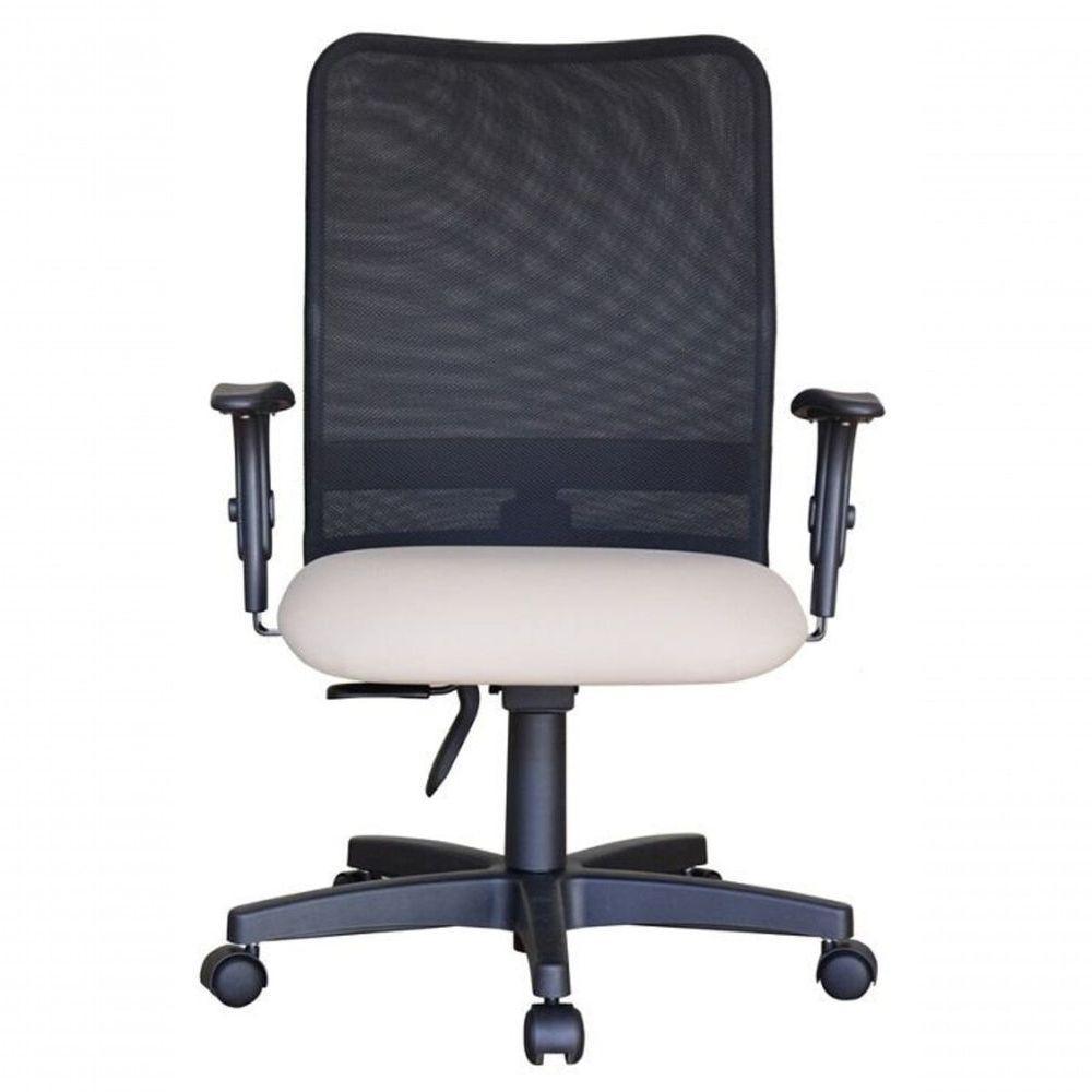 Cadeira Para Escritório Encosto Em Tela Mesh Peruggia Cinza - 3