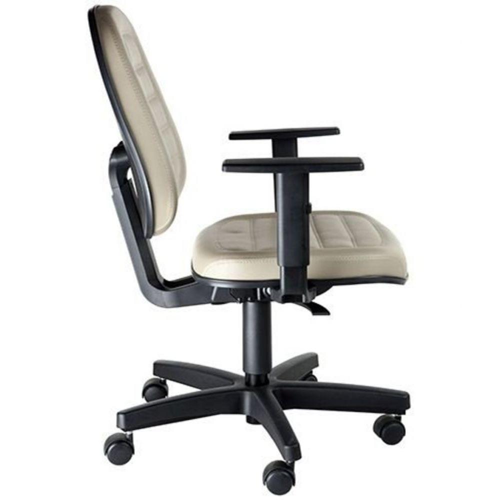 Cadeira Executiva com Braços Linha Office Siena Cinza - 4