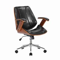 Cadeira de Escritório Juliette Diretor Giratória Preta - 1