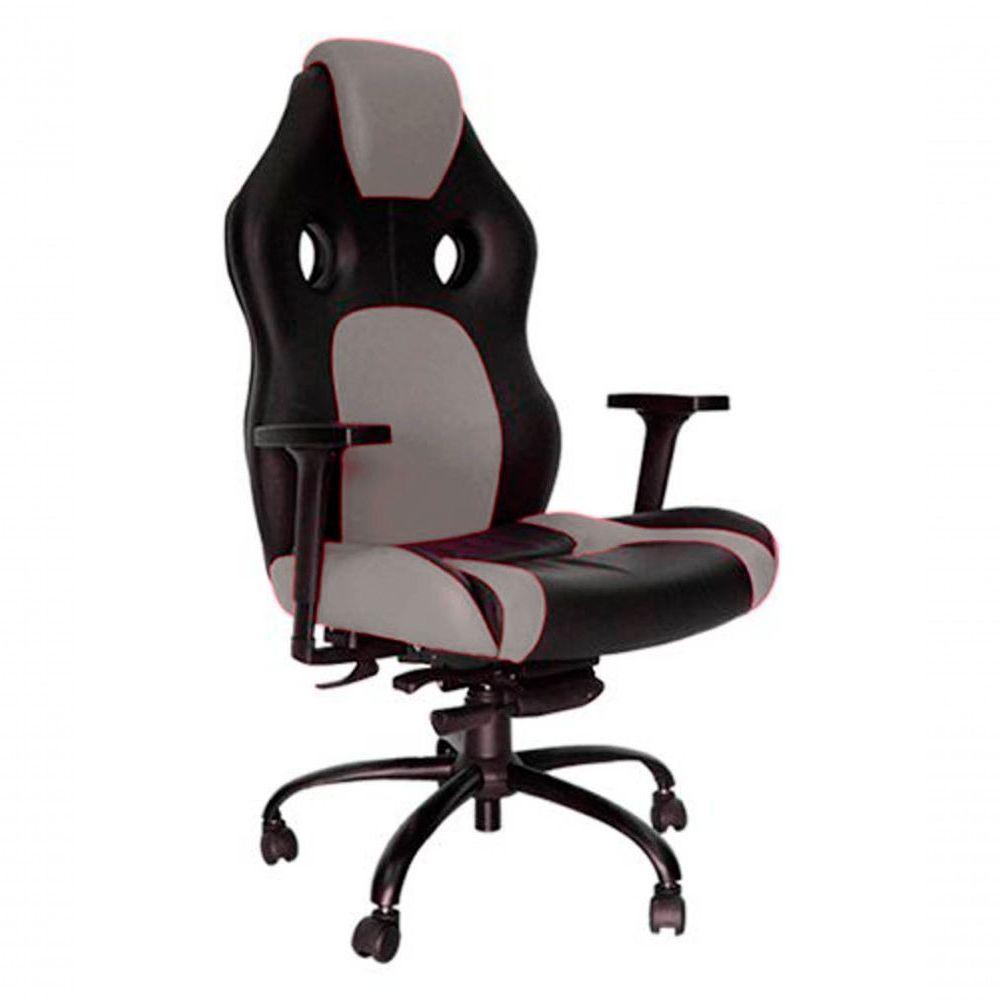 Cadeira Gamer Para Escritório Linha Gamer Racing Cinza Claro - 1