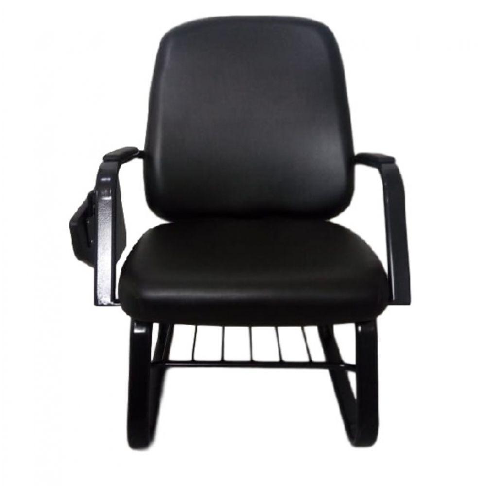 Cadeira Obesos Até 200kg Universitária Linha Obeso Preto - 6