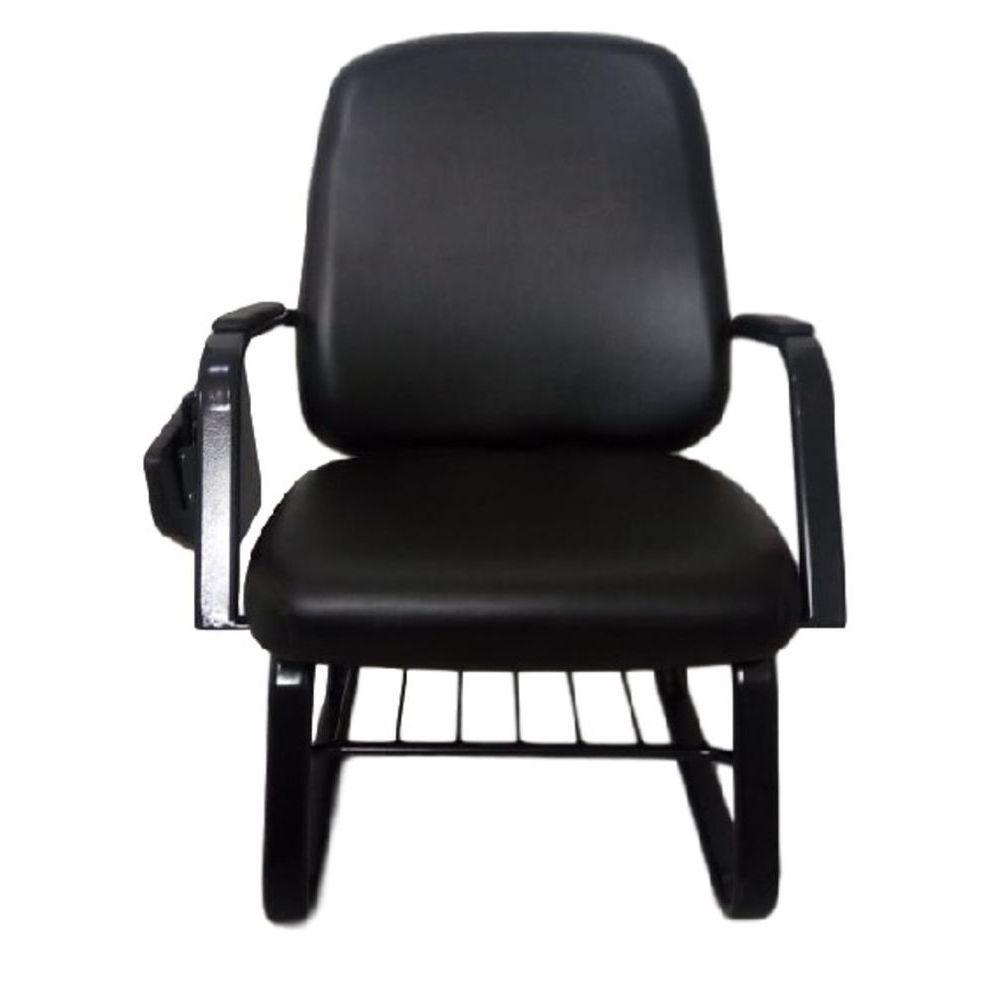 Cadeira Obesos Até 200kg Universitária Linha Obeso Preto - 5