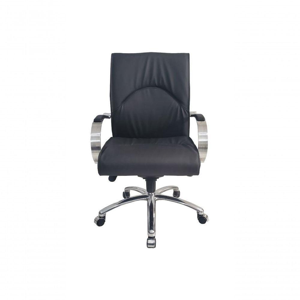 Cadeira Diretor Luxuosa com Braços Fixos Linha Eiffel Preto - 4