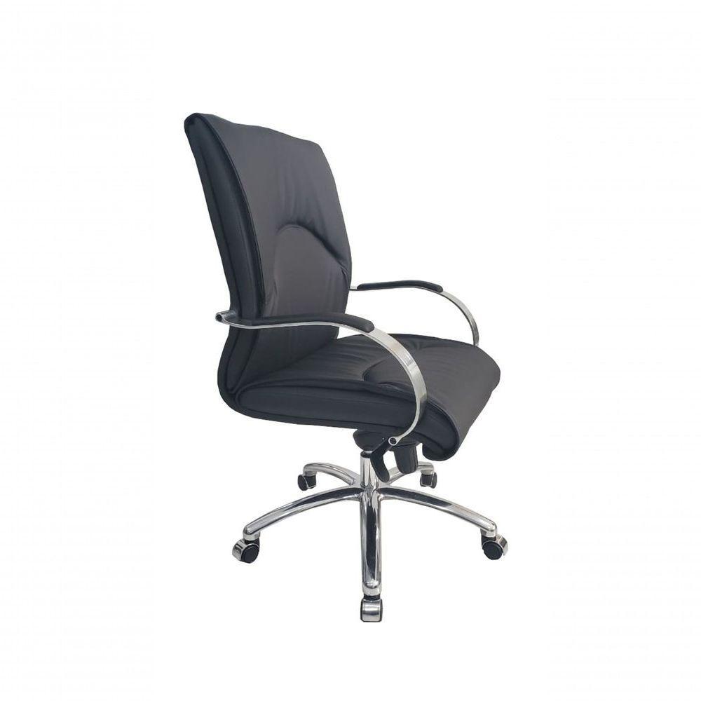 Cadeira Diretor Luxuosa com Braços Fixos Linha Eiffel Preto - 5