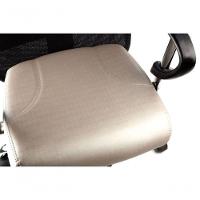 Cadeira Presidente Base Cromada Linha Tela Mesh Bege - 3