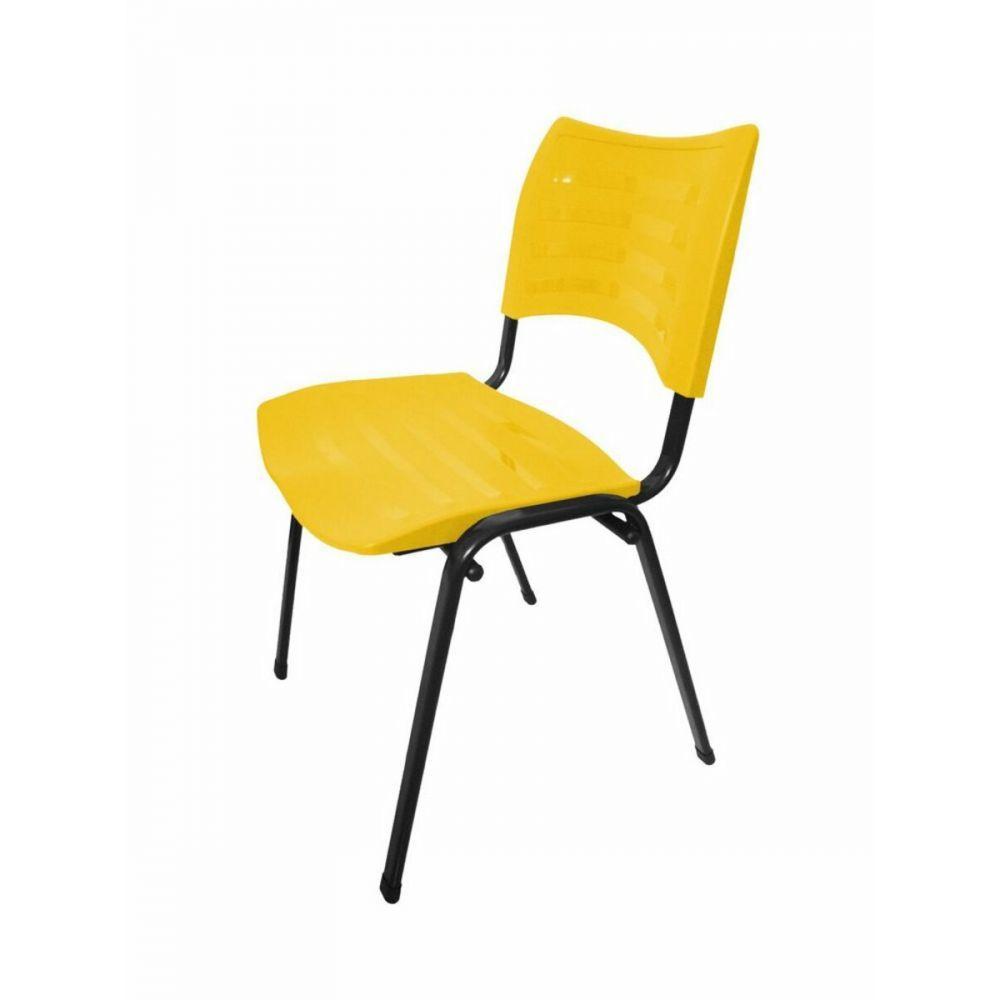 Cadeira Empilhável Iso Linha Polipropileno Iso Amarelo - 2