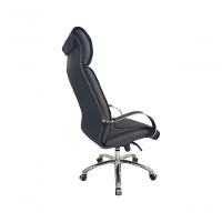 Cadeira Presidente Luxuosa Com Braços Fixos Eiffel Preto - 3