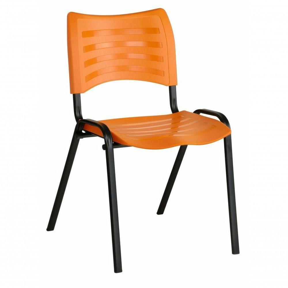 Cadeira Empilhável Iso Linha Polipropileno Iso Laranja - 1