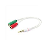 Cabo Adaptador P3 P2 Macho X 2 P2 Femea Stereo 20cm - 1