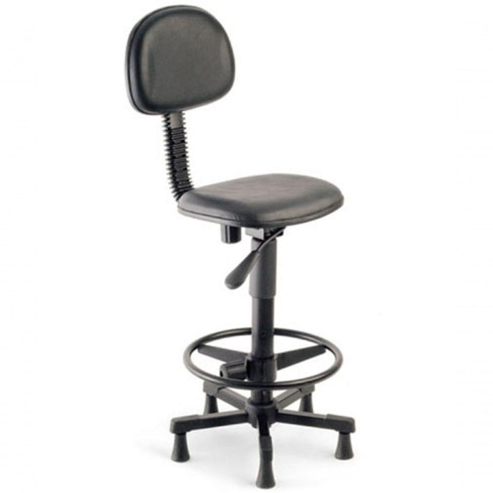 Cadeira Secretária Base Caixa Square Preto - 1