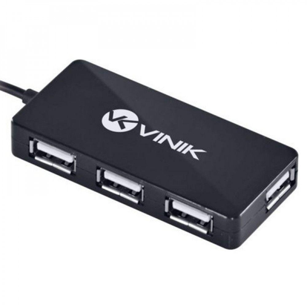 Hub 4 Portas Usb 2.0 Huv-20 Vinik Preto - 1