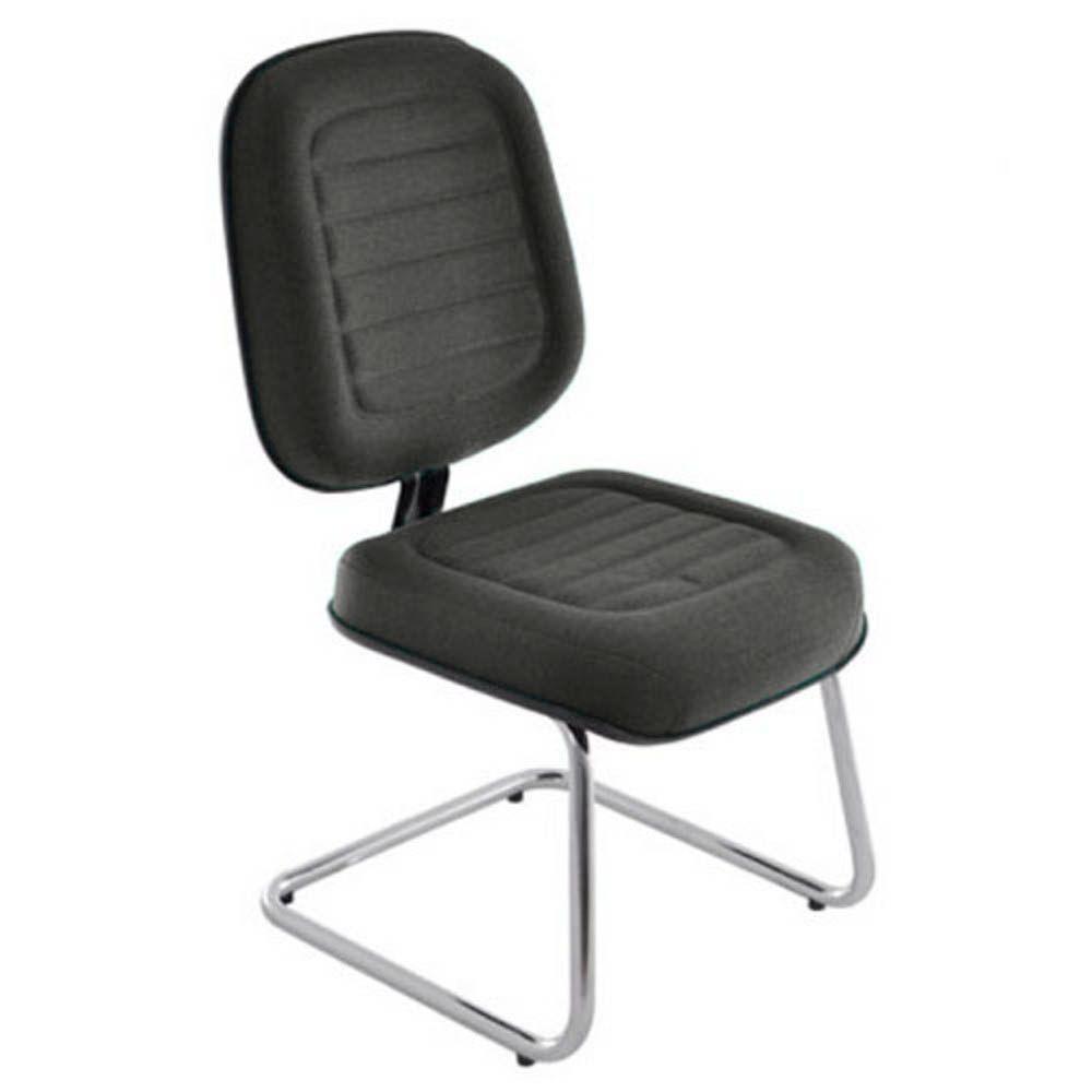 Cadeira Diretor Para Escritório Cromada Linha Blenda Cinza - 1