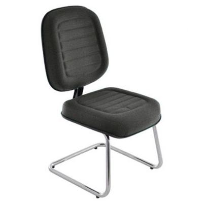 Cadeira Diretor Para Escritório Cromada Linha Blenda Cinza