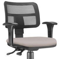 Kit 02 Cadeiras Giratória Zip Executiva Escritório Bege - 3