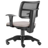 Kit 02 Cadeiras Giratória Zip Executiva Escritório Bege