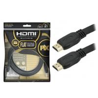 Cabo Hdmi Macho X Macho 2.0 4k Hdr 19 Pinos Flat 2,0 Metros - 1