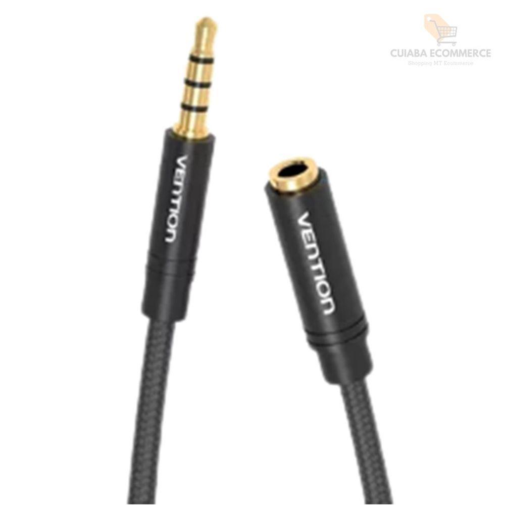 Cabo Extensor P3 P2 4 Vias Pra Headset Celular Fone - 4