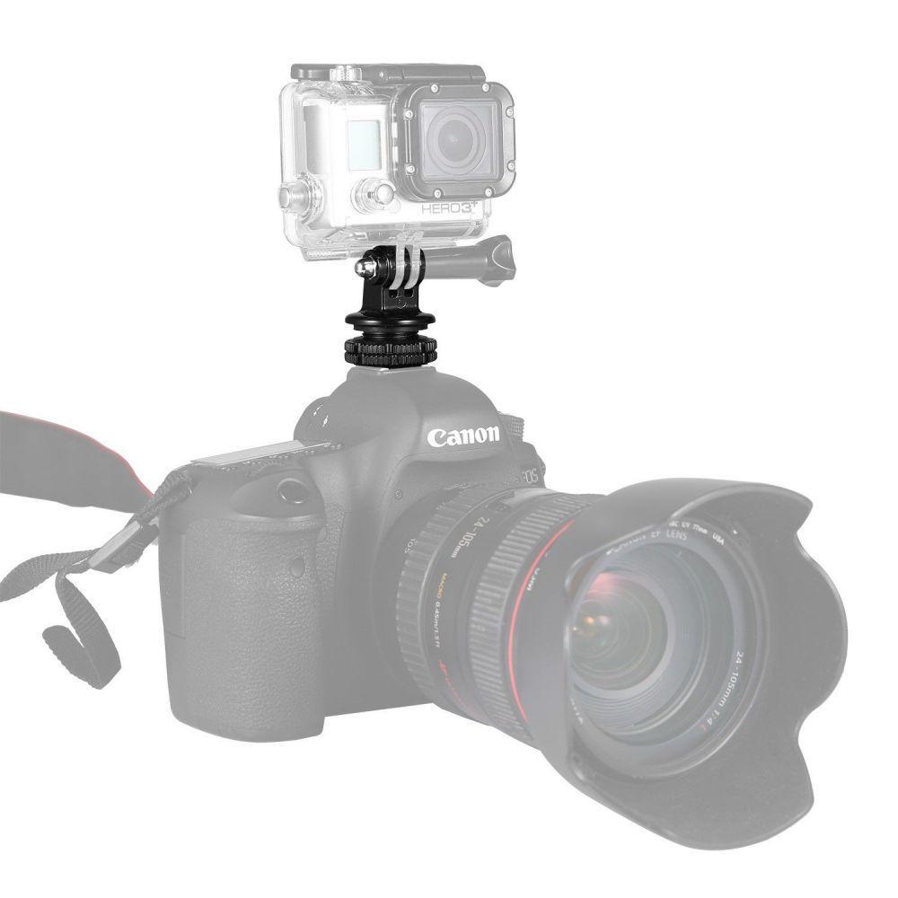 Adaptador Sapata e Tripé para Câmeras DSLR e GoPro - 6