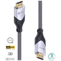 Cabo Hdmi 2.0 4K Ultra Hd 3D Conexao Ethernet Blindado Em Nylon 3 Metros - H20B-3 - 1