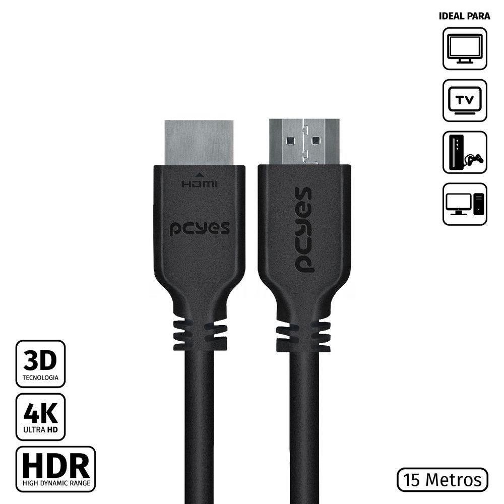 Cabo Hdmi 2.0 4K 30Awg Puro Cobre 15 Metros - Phm20-15 - 1