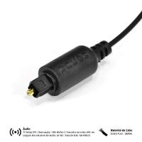 Cabo Óptico Digital Toslink Macho 1 Metro - Pod-1 - 4