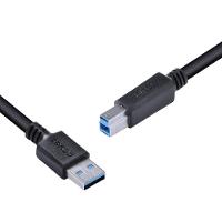Cabo Para Impressora E Hd Externo Usb A 3.0 Macho Para Usb B 3.0 Macho 28Awg Puro Cobre 2 Metros - 3