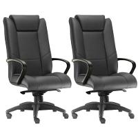 Kit 2 Cadeiras De Escritório Presidente Preto - 1