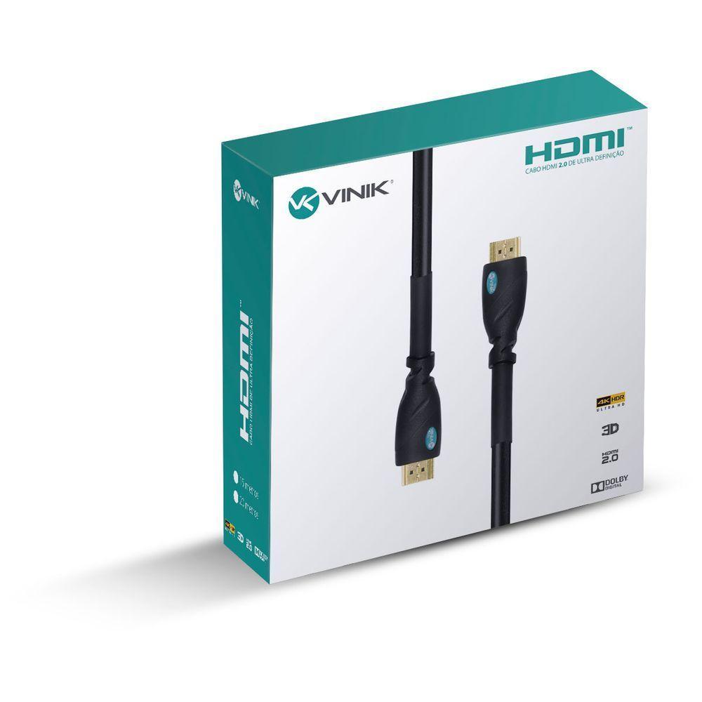 Cabo Hdmi 2.0 4K Ultra Hd 3D Conexao Ethernet Com Filtro 15 Metros - H20F-15 - 2