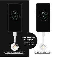 Cabo Dual Shock Micro Usb V8 Branco - 1,2M - Gshield - 5