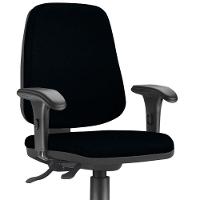 Cadeira Job L02 Diretor Executiva Couro Sintético Preto