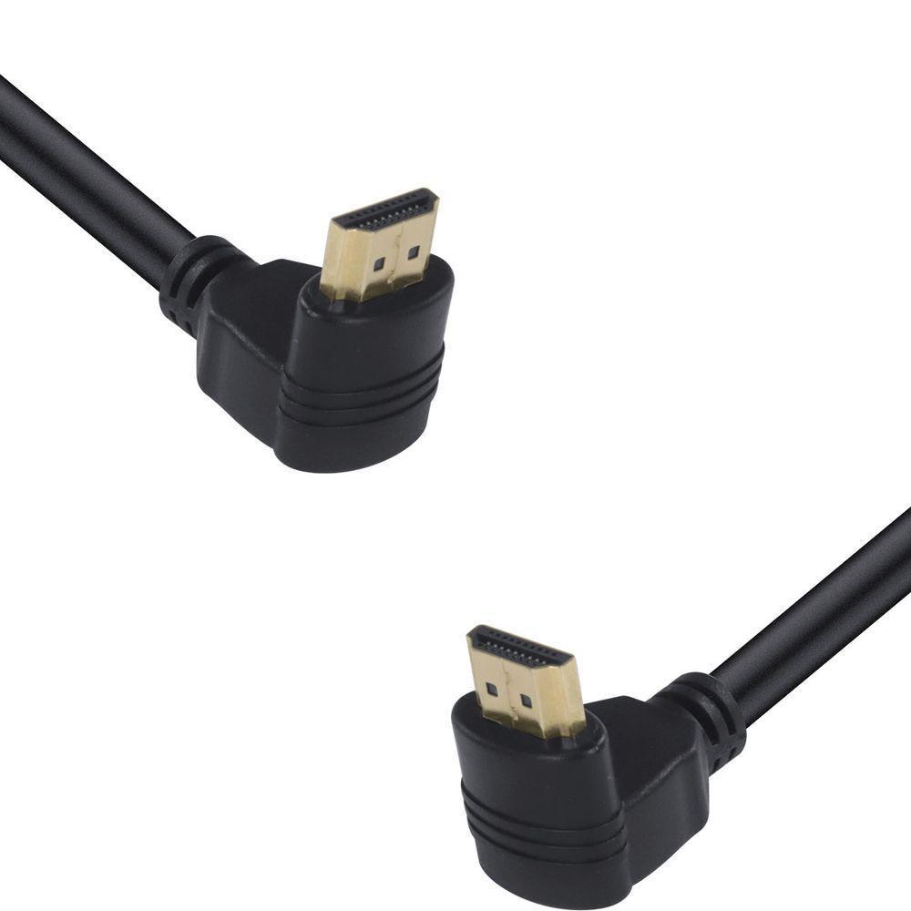 Cabo Hdmi 2.0 4K Ultra Hd 3D Conexao Ethernet Conectores 90* 2 Metros - H20B90-2 - 4