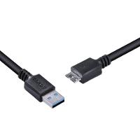 Cabo Para Hd Externo Usb A 3.0 Macho Para Micro Usb B 3.0 (10 Pinos) Macho 28Awg Puro Cobre 1 Metro - 6