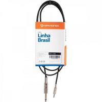 Cabo De Áudio Linha Brasil P10 Estéreo X 2 P10 Mono 5M Preto - 3