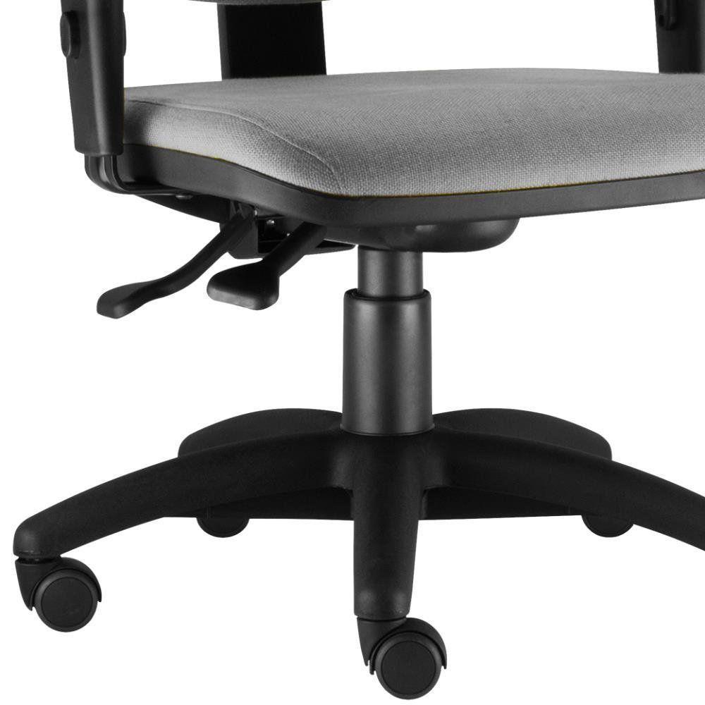 Cadeira Job L02 Executiva Ergonomica Escritório Crepe Cinza - 3