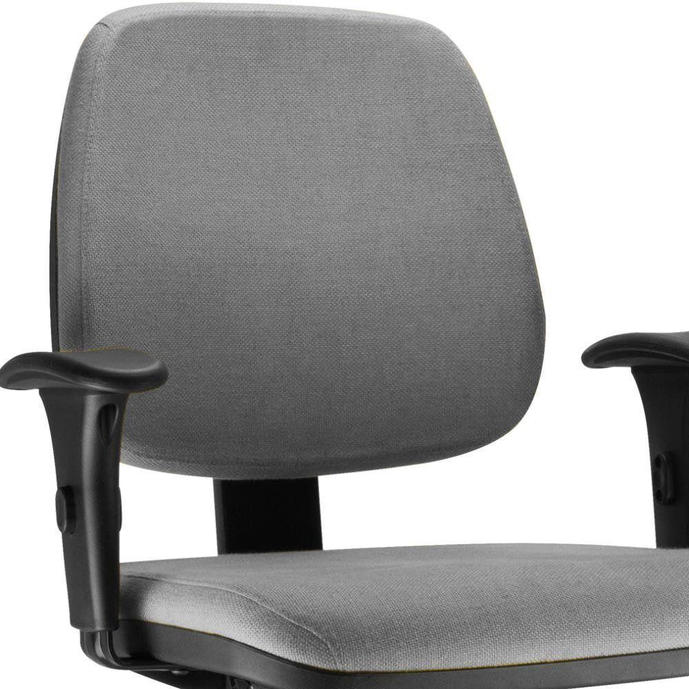 Cadeira Job L02 Executiva Ergonomica Escritório Crepe Cinza - 4