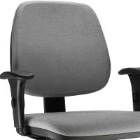 Cadeira Job L02 Executiva Ergonomica Escritório Crepe Cinza - 4