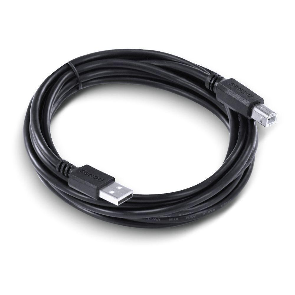 Cabo Para Impressora Usb A 2.0 Macho Para Usb B 2.0 Macho 28Awg Puro Cobre 3 Metros - Puabm2-3 - 6