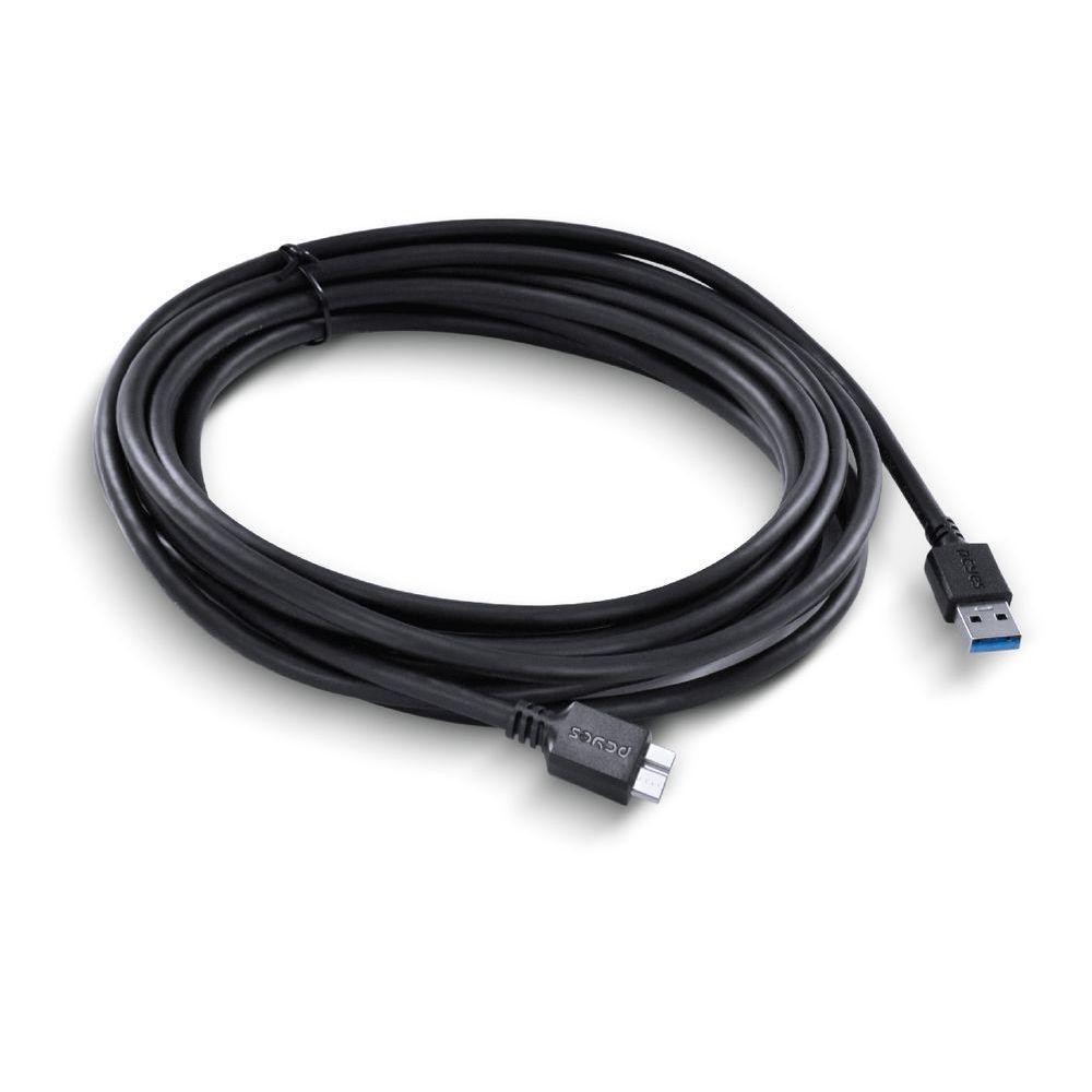 Cabo Para Hd Externo Usb A 3.0 Macho B 3.0 (10 Pinos) Macho 28Awg Puro Cobre 5 Metros - Puamcm3-5 - 4