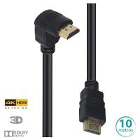 Cabo Hdmi 2.0 4K Ultra Hd 3D Conexao Ethernet Com 01Conector 90O 10 Metros - H2090-10 - 1