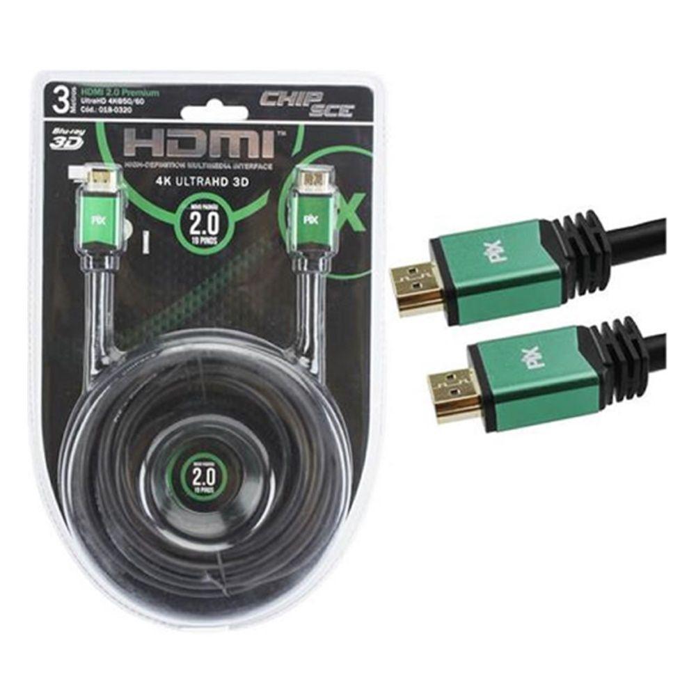 Cabo Hdmi Macho 2.0 Premium De Qualidade 3m - 1