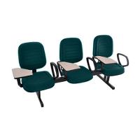 Cadeira Em Longarina Com Prancheta Linha Blenda Verde - 1