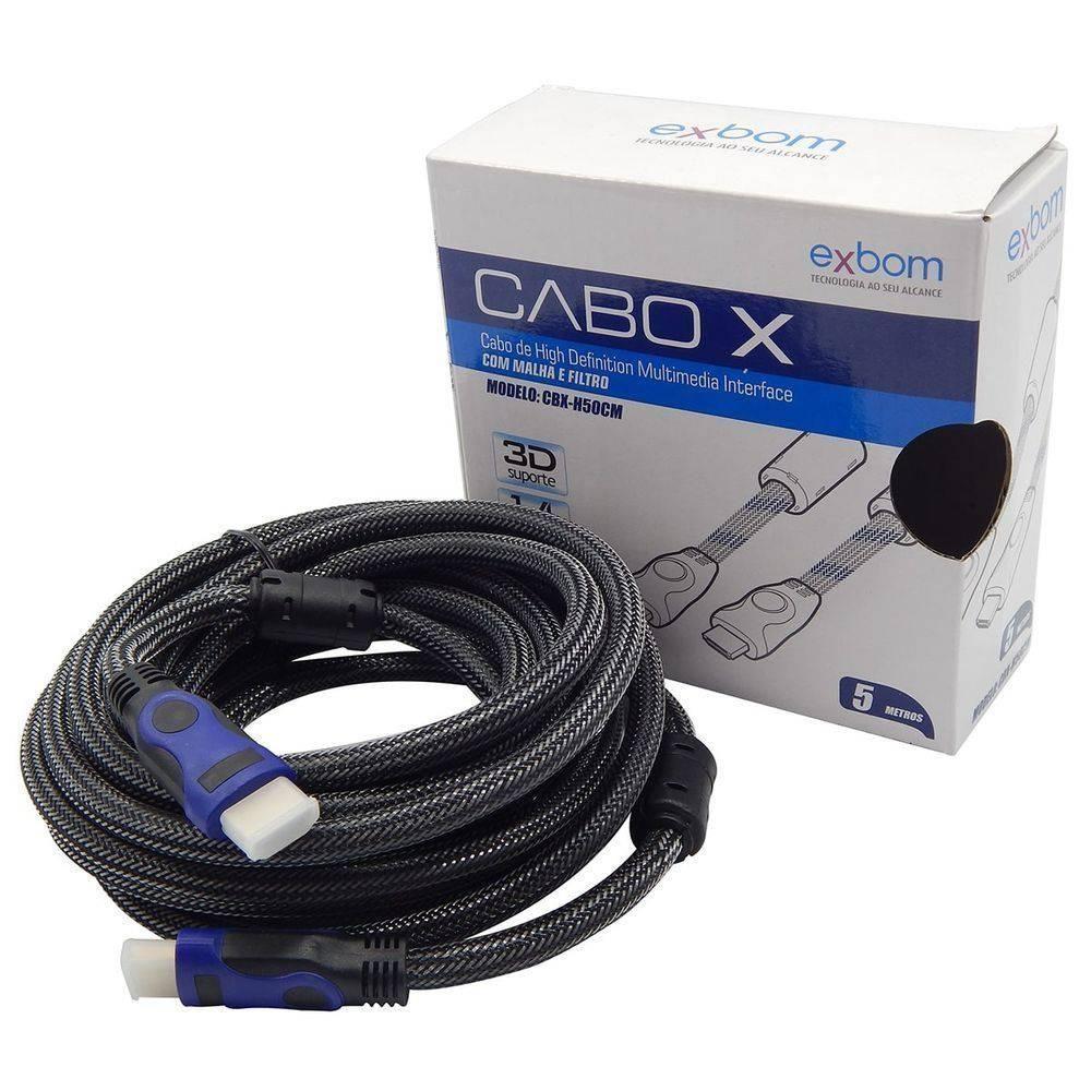 Cabo Hdmi Macho Compatível Imagens 3d 1.4 - 5 Metros - 2