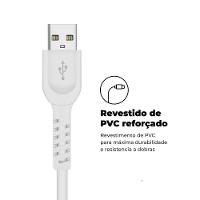 Cabo Dual Shock ( Iphone / Ipad ) Lightning - Branco - 1,2M (Mfi Homologado) - Gshield - 3