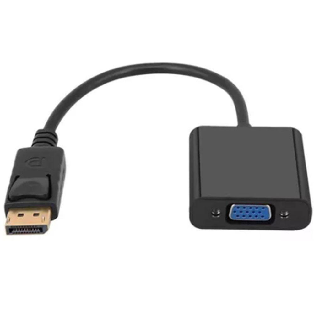 Cabo Adaptador Displayport Conecta Entrada Vga A Qualquer Pc - 1
