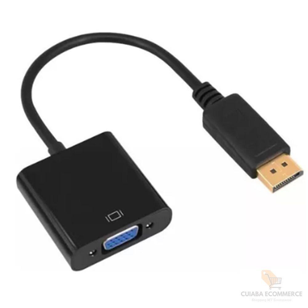 Cabo Adaptador Displayport Conecta Entrada Vga A Qualquer Pc - 2