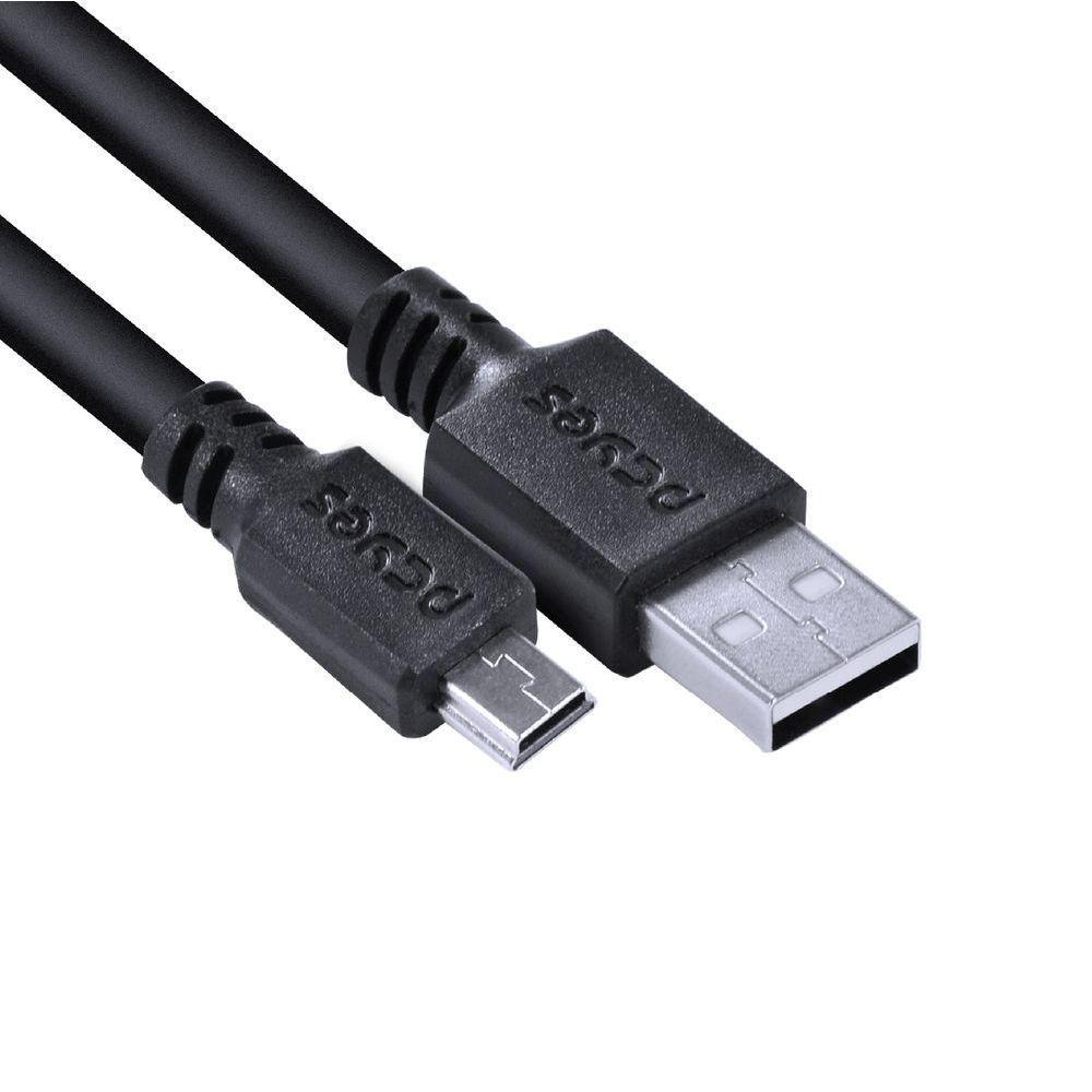 Cabo Usb A 2.0 Macho Para Mini Usb B Macho 28Awg Puro Cobre 3 Metros - Puanm2-3 - 6