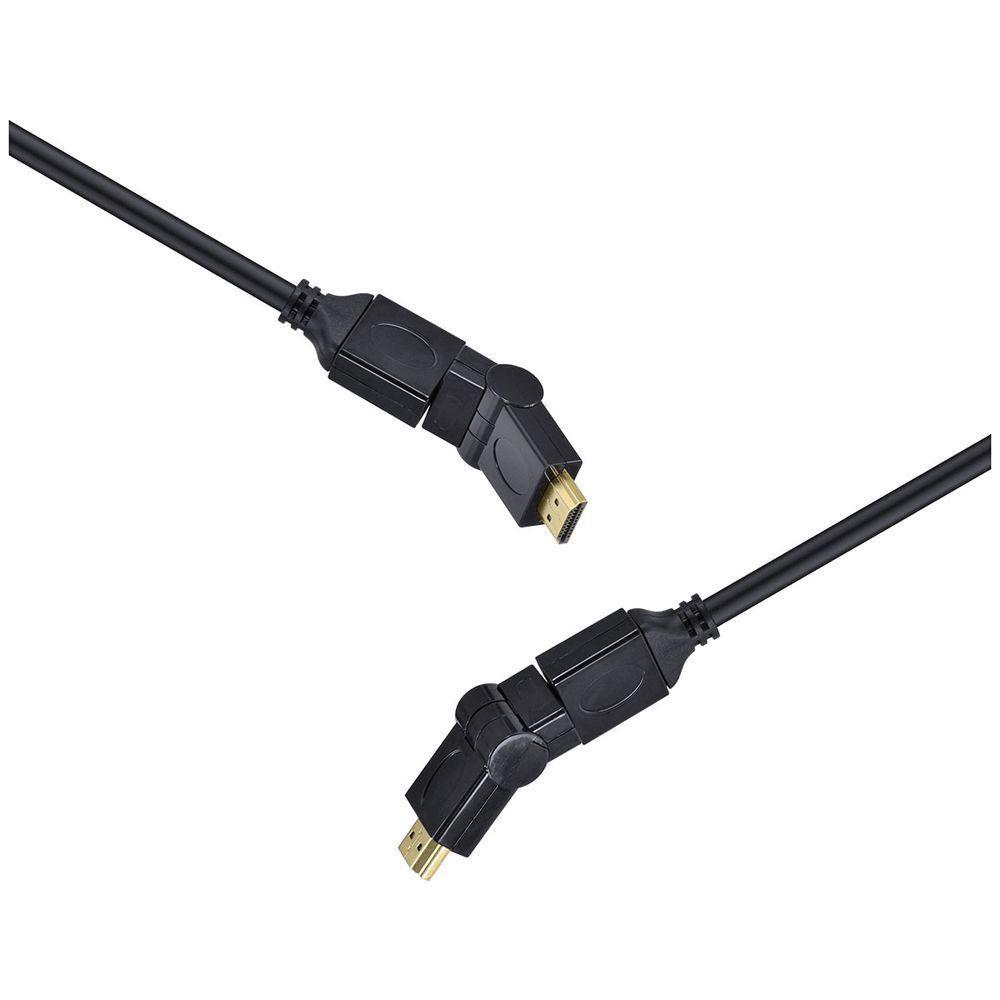 Cabo Hdmi 2.0 4K Ultra Hd 3D Conexao Ethernet Conectores 360O 2 Metros - 29254 - 5