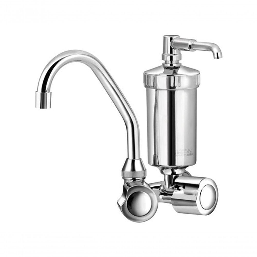 Torneira Parede Em Metal Abertura 1/4 Volta Com Filtro C40 - 1