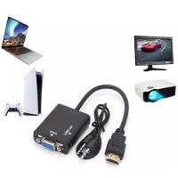 Hdmi Para Vga Com áudio P2 Conversor Adaptador De Vídeo - 2